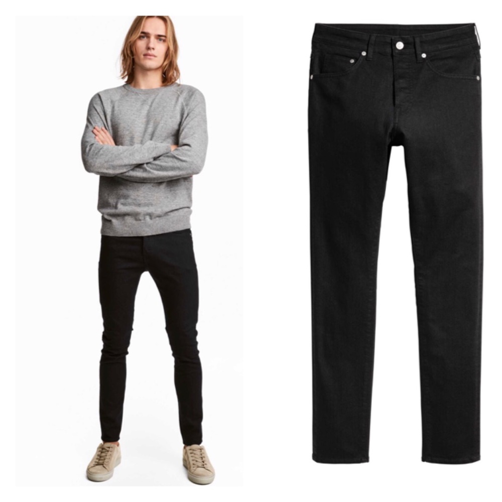 H&M Men’s Black Skinny Jeans: Size 30/30